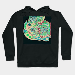 mister pakal the mexican mayan astronaut ecopop in space landscape art Hoodie